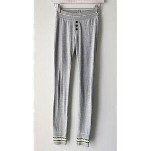 Free People Thermal Long Johns XS Grey Alpine Skiing Aspen‎ Winter Base Layer